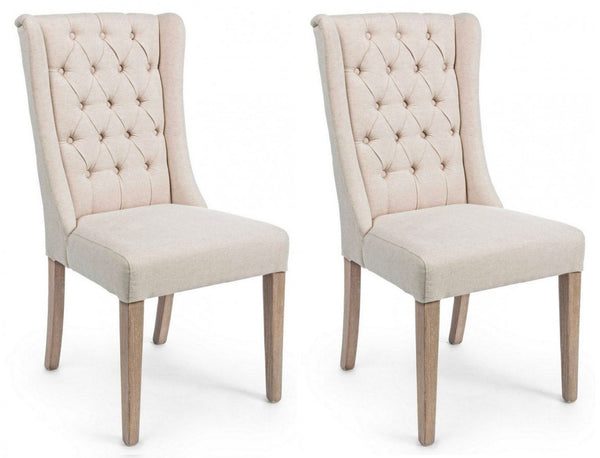 sconto Set 2 Sedie 51x63x104h cm Columbia Beige