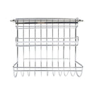 Portarotolo Pellicola da Parete 3 Scompartimenti in Metallo con Lama a Seghetto