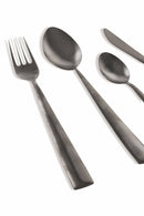 Servizio Set di Posate 24 Pezzi in Acciaio Villa d'Este Home Tivoli Modern Nero