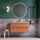 Mobile bagno sospeso 100 cm Rovere Cartagena Seattle con Specchio Led Retroilluminato Bonussi