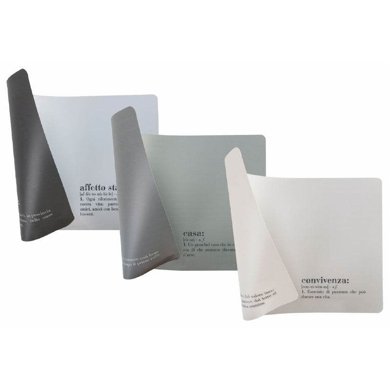 Set 6 Tovagliette Double Face 45x30x0,5 cm in PVC VdE Tivoli 1996 