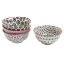 Set 4 Ciotole Ø11x5,5 cm 250 ml in Porcellana VdE Tivoli 1996 Confusion