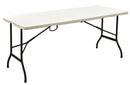 Tavolo Catering Rettangolare Pieghevole 180x75x74 cm Bianco