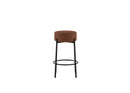 Set 2 Sgabelli Syd 41x41x67 cm in Tessuto Ruggine       