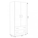 Armadio 2 Ante 80x52x180 h cm in Truciolare bilaminato Marrone