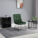 Sedia Imbottita 55x75x90 cm in Tessuto Verde