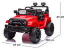 Macchina Elettrica per Bambini 12V Baby Fuoristrada Rossa