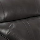 Poltrona Relax Reclinabile Manuale 90x74x130 cm in Similpelle Grigio Scuro