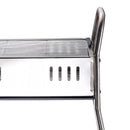 Barbecue a Carbone Carbonella in Acciaio Portatile 63x44x80 cm  Akela