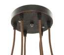 Lampadario Indust Stick 6 Luci 16x16x16 Singolo cm in Ferro