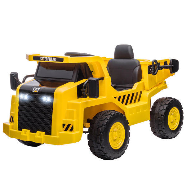 Camion Giocattolo Licenza Caterpillar 110x70,5x61,5 cm con Telecomando Fari Secchio e Pala Giallo online