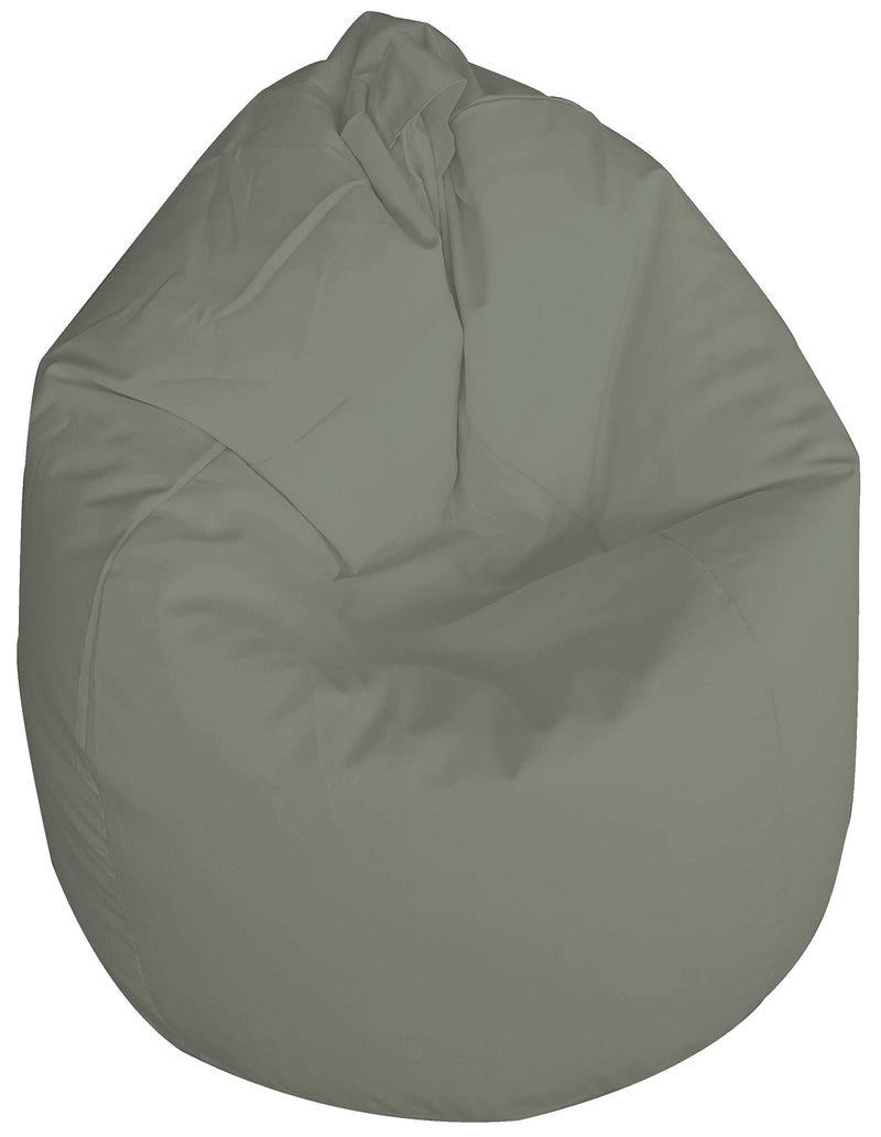 Poltrona Sacco Pouf in poliestere 70x110 cm Ariel Grigio Chiaro