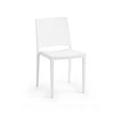 Set 6 Sedie 46x56x81 cm in Polipropilene Porto Bianca