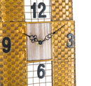 Orologio da Muro Empire Building 23,5x6,5x78 cm in Ferro Oro
