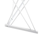 Scrivania da Ufficio in Acciaio Bianco e Legno Rovere con Cassetti 110x55x76 cm 