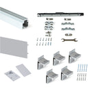 Binario per Porte Scorrevoli con Kit di Accessori 200 cm in Alluminio Emuca