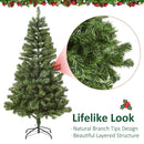 Albero di Natale Artificiale 150 cm 490 Rami 170 LED  Pino Verde