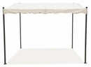 Pergola Gazebo da Giardino in Metallo 3x2,5m Soriani Ecrù