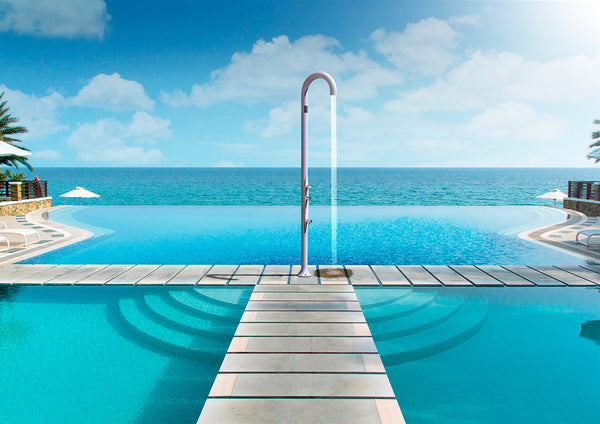 prezzo Doccia da Esterno Giardino Miscelatore Deviatore e Doccetta Mobile Arkema Funny Yin Verde Scuro