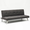 Divano Letto 175x83x74 cm in Tessuto Grigio Scuro