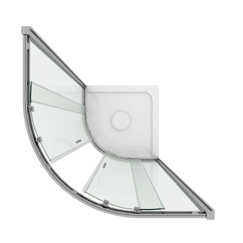 Box Doccia Semicircolare 2 Ante Scorrevoli In Cristallo H185 Fosterberg Vejle