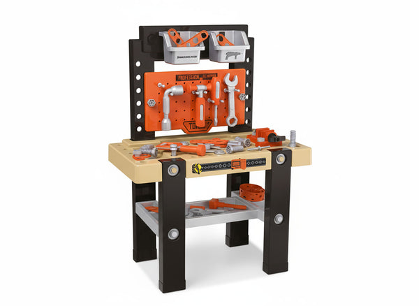 acquista Banchetto da Lavoro Giocattolo per Bambini 68x27x50 cm in Plastica con 64 Accessori