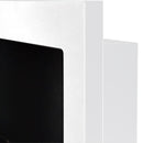 Camino a Bioetanolo da Parete o Incasso 90x12x40 cm Lucca Bianco      