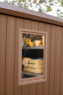 Casetta da Giardino Porta Attrezzi 190x244x221 cm in Resina Keter Darwin Wood 6x8 Marrone