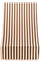 Markise für Überlappung 1,4x2,5m aus Polyester mit Ranieri Riga Brown Rings