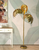 Lampada da Terra Leaf 68x164x68 cm in Ferro Oro