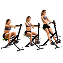 Attrezzo Total Fitness 85x45x120 cm Allenamento Palestra Cardio Addominali Crunch con Display Struttura in Acciaio      