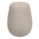 Set 6 Bicchieri Acqua Effetto Frosted Happy Hour Stones in Vetro VdE Tivoli 1996 Grigio