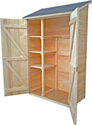 Casetta Box da Giardino 1,2x0,6 m con Pavimento in Legno Picea Massello 16mm Eden