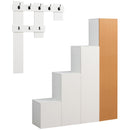 Mobile Ingresso 38,6x37x180 cm in Truciolato e MDF Bianco