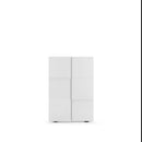 Mobile Multiuso 2 Ante con 5 Ripiani 78x36x115,5 cm Modello Dama Bianco Lucido