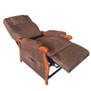 Poltrona Relax Elettrica Erica con Alzapersona Lift 1 Motore in Microfibra Marrone