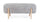 Panca 108x41,5x48 cm Dalia in Bouclè Grigio Chiaro