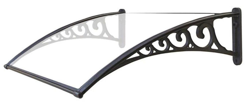 Pensilina Tettoia in Policarbonato Compatto Trasparente Varie Misure