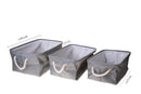 Set 3 Contenitori in Tessuto 45 cm