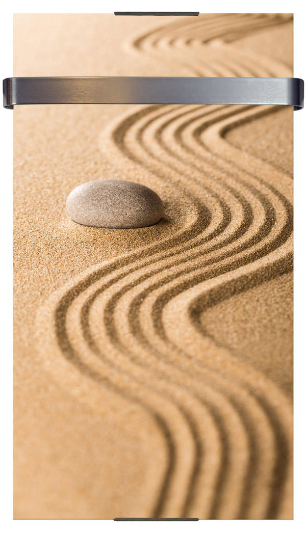 Handtuchwärmer aus gehärtetem Glas 90x46cm 600W Chemin'Arte Sand online