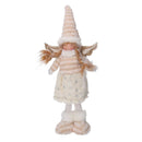 Angelo tessuto bianco oro cm 20x10xh45