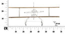Porta Bottiglie Singolo Aviator 67,7x38x22 cm Legno e Ferro Argento e Marrone