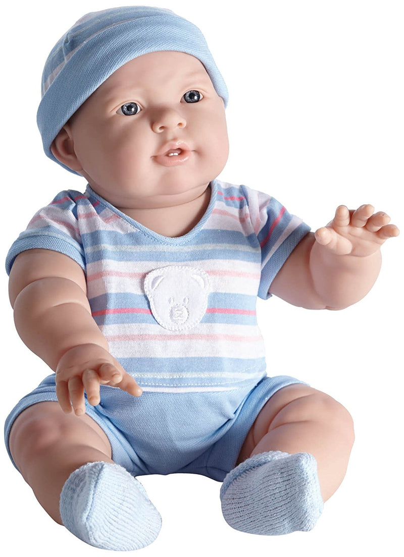 Bambola Bebè Neonato Lucas con Pigiama Blu 46cm JC Toys