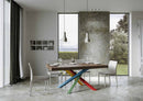 Tavolo Allungabile 160-420x90x77 cm Volantis Premium Noce Telaio 4B 