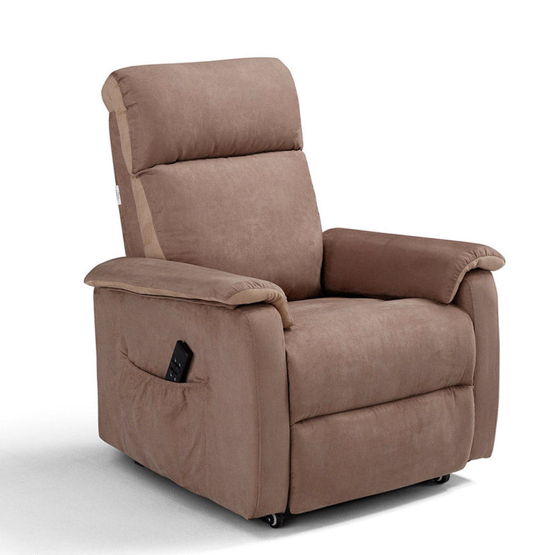 Poltrona Alzapersona Elettrica 2 Motori 76x87x102 cm in Tessuto Manhattan