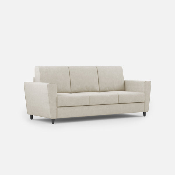 acquista Divano 3 Posti 212x85x85 cm Yasel in Tessuto Latte