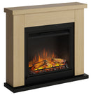 Camino Elettrico da Pavimento Effetto Fiamma 1500W Tagu Frode Rovere Chiaro