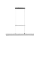 Lampada a Sospensione da Interno a LED in Metallo Alluminio Spazzolato
