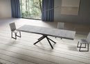  Tavolo Allungabile 180-440x90x74 cm Niket Cemento Gambe Antracite