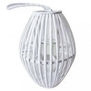 Lanterna Seline in Vimini Bianco
